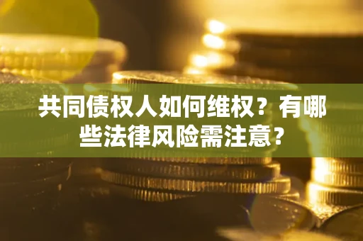 武汉共同债权人如何维权？有哪些法律风险需注意？
