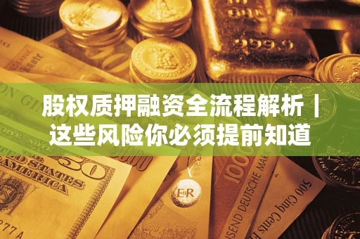 武汉股权质押融资全流程解析｜这些风险你必须提前知道