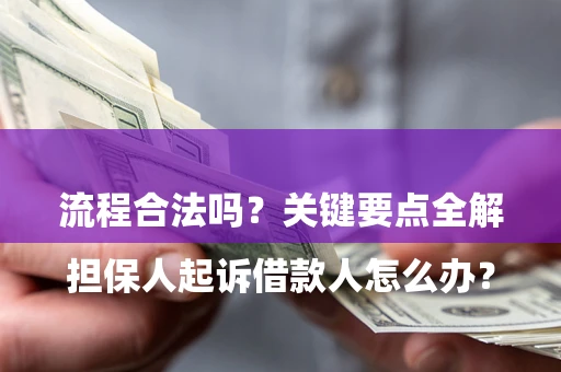 武汉

担保人起诉借款人怎么办？流程合法吗？关键要点全解析
