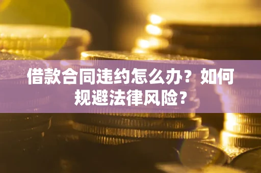 武汉借款合同违约怎么办？如何规避法律风险？